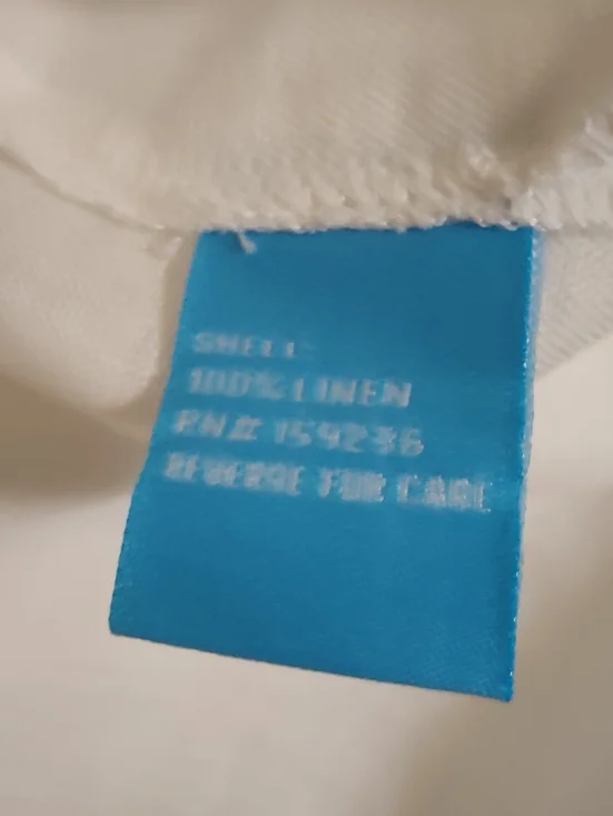 J. McLaughlin Sleeveless Relaxed Fit Linen Tunic Top - White, Size M - Picture 8 of 9